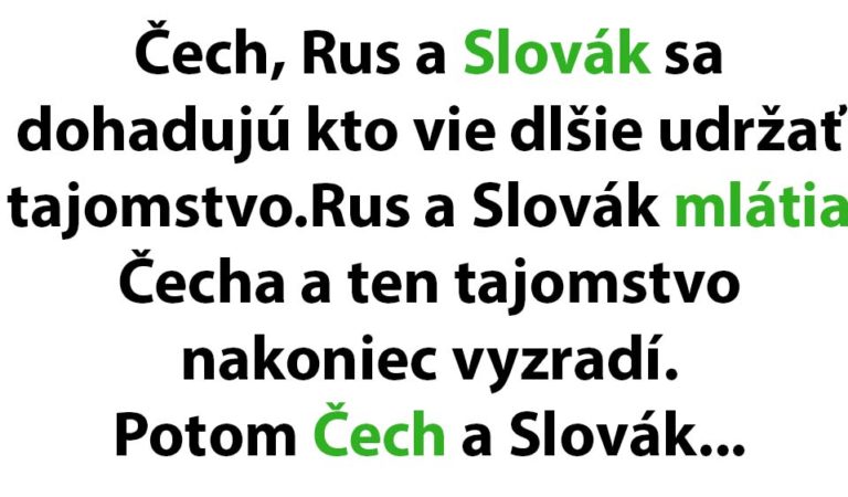 Čech a Rus začnú mlátiť Slováka…(TOPVTIP)