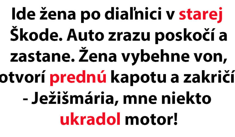 TOPVTIP: Blondínka si na diaľnici myslí, že jej ukradli motor…