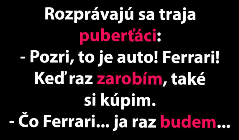 TOPVTIP: Mladíci sa rozprávajú, aké by chceli mať autá…