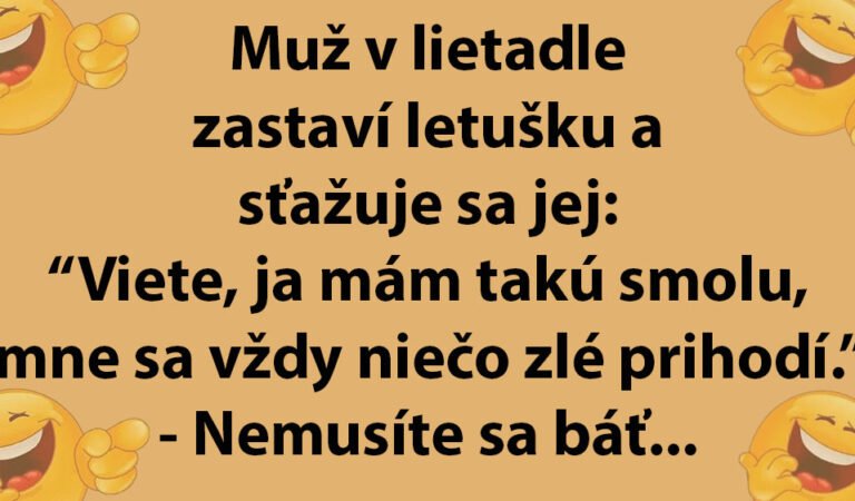 TOPVTIP: Cestujúci hovorí letuške, že má strach…