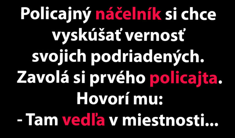 VTIP DŇA: Náčelník chce, aby sa policajt zbavil svojej svokry…