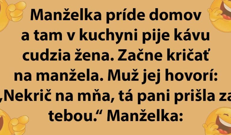 TOPVTIP: Žena nájde svojho manžela v kuchyni s cudzou ženou…