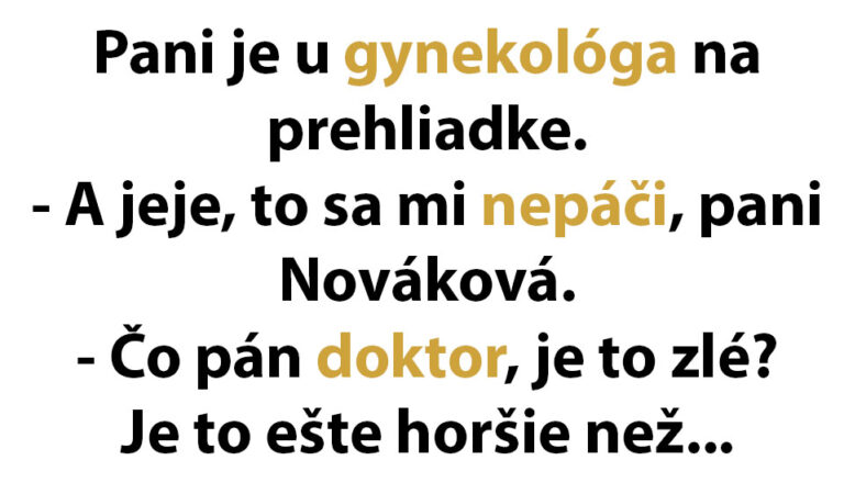 VTIP DŇA: Gynekológ oznámi pacientke zlú správu…