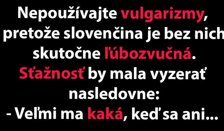 VTIP DŇA: Ako niekomu vynadať úplne bez vulgarizmov…