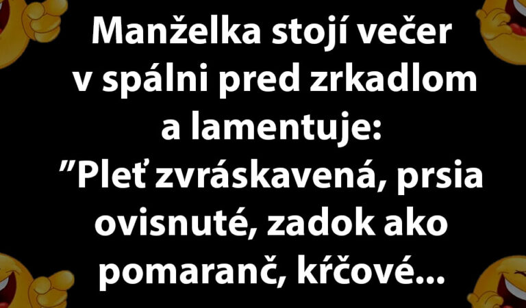 VTIP DŇA: Žena pred zrkadlom lamentuje nad svojou postavou…