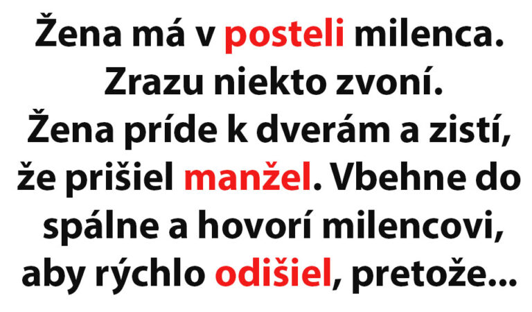 Žena v panike vyhodí svojho milenca z bytu…(TOPVTIP)