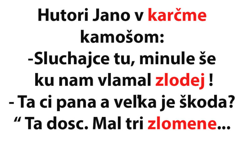 TOPVTIP: Chlapík hovorí kamarátom, že bol u neho doma zlodej…