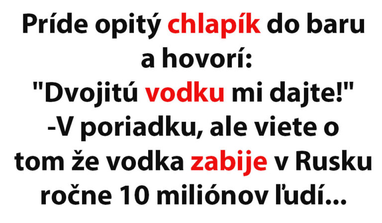 VTIP DŇA: Barman dohovára chlapíkovi, ako škodí pitie…