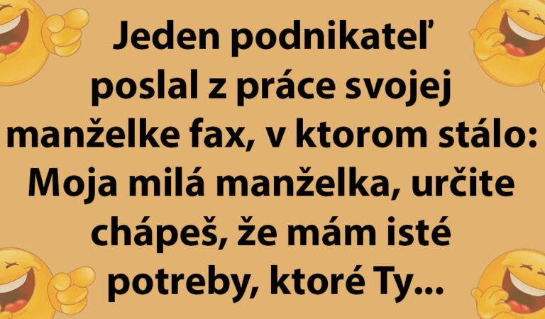 TOPVTIP: Podnikateľ oznamuje svojej žene, že si našiel inú…